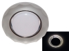 Светильник Ecola GX53 LD5313 стекло круг с вогнутыми гранями с подсветкой хром матовый 