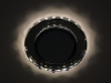 Светильник Ecola GX53 LD5313 стекло круг с вогнутыми гранями с подсветкой хром зеркальный