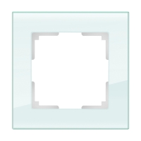 WERKEL FAVORIT Рамка на 1 пост (белый матовый, стекло) WL01-Frame-01