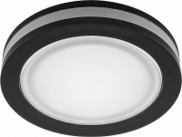 Св-к Feron LED 7W AL600 черный 560Lum, 4000K, IP20 встраив