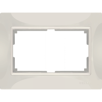 WERKEL Snabb Basic Рамка для двойной розетки (сл. кость) WL03-Frame-01-DBL