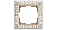 WERKEL ANTIK Рамка на 1 пост (белое золото) WL07-Frame-01
