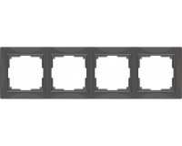 WERKEL Snabb Basic Рамка на 4 поста (серо-коричневый) WL03-Frame-04