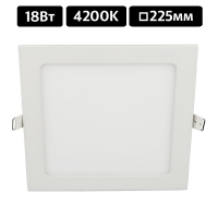 Св-к Ecola LED 15Вт квадрат 6500K 195(195)x20