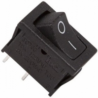Выключатель клавишный 6А 250В чёрный Mini Rexant