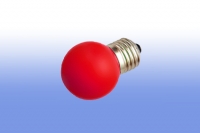 Лампа светодиодная E27  1Вт Шар LDS mini Comtech красный