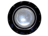 Светильник Ecola GX53 H4 стекло круг с вогнутыми гранями черный хром черный 