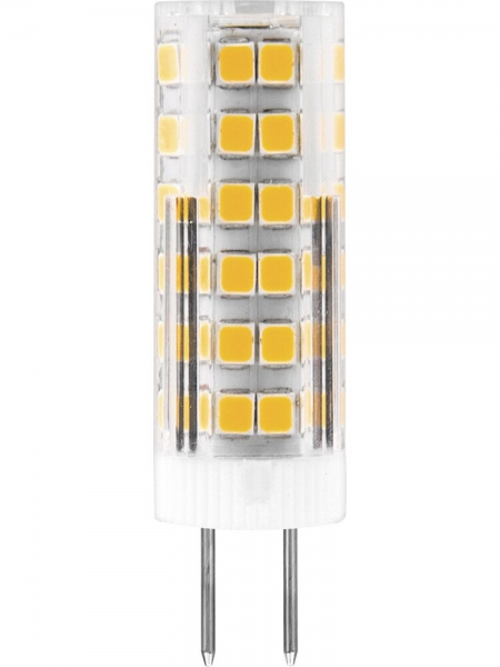 Лампа светодиодная Feron G4 220V 7Вт 6400K 600Lm 16x50 пластик