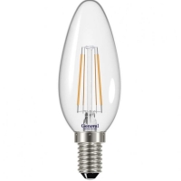 Лампа светодиодная General E14  7Вт свеча филаментная прозр. 640Лм 2700К Распродажа!