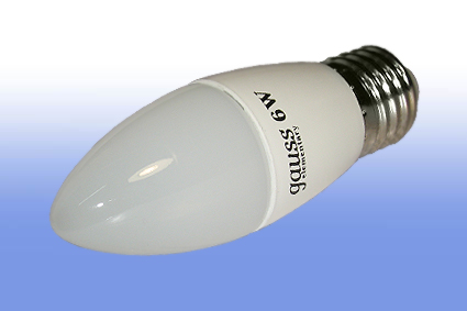 Лампа светодиодная General E27  8Вт свеча 4500К 700Лм