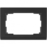 WERKEL STARK Рамка для двойной розетки (черный) WL04-Frame-01-DBL