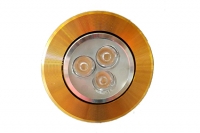 Св-к Lumline LED 3W Ф85/63 золото поворотный 4100