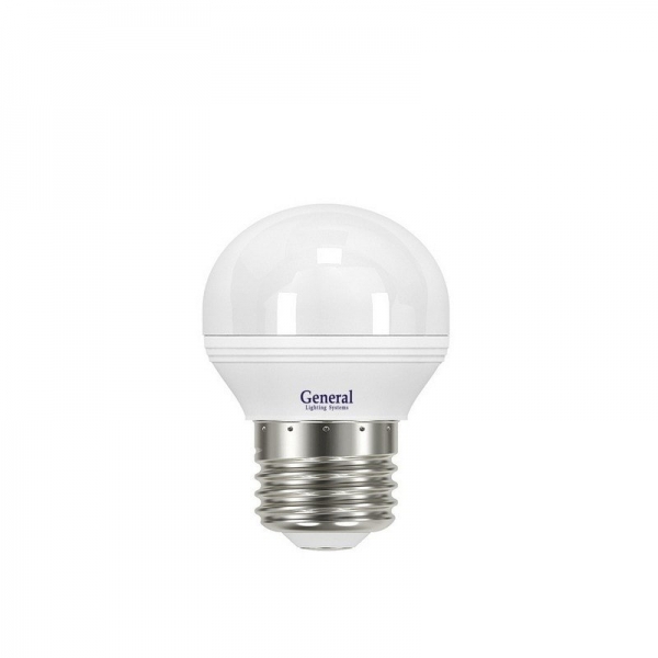 Лампа светодиодная General E27  8Вт G45 шар 2700К 680Лм