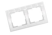 WERKEL FLOCK Рамка на 2 поста (белая) WL05-Frame-02-white