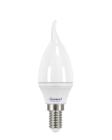 Лампа светодиодная General E14 3,5Вт свеча на ветру 2700К РАСПРОДАЖА!