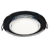 Светильник Ecola GX53 H4 стекло круг черный хром черный