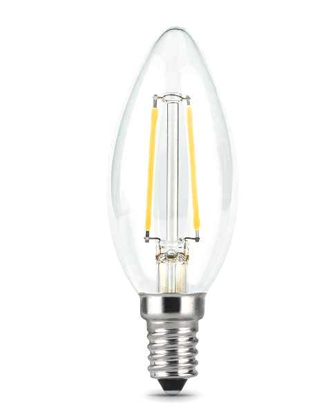 Лампа светодиодная Gauss E14  5Вт Filament candle 4100К 450Лм Распродажа!