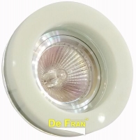 Св-к De Fran LED FT 888 MR16 круг хром+матовый прозрачный