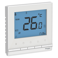SchE AtlasDesign белый термостат тепл. пола электр. с датч.
