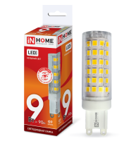 Лампа светодиодная IN HOME G9 9Вт 6500 860Lm 16x62