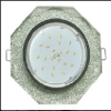 Светильник Ecola GX53 H4 стекло 8-угольник с прямыми гранями хром серебряный блеск