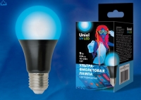 Лампа светодиодная Uniel E27 9Вт А60 UV 370-420нм для дискотек