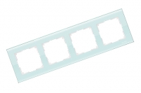WERKEL FAVORIT Рамка на 4 поста (белый, стекло) WL01-Frame-04