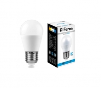 Лампа светодиодная Feron E27 11Вт шар LB-750 6400К 