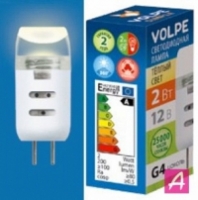 Лампа светодиодная G4 12V 2Вт Volpe 3000K Распродажа!