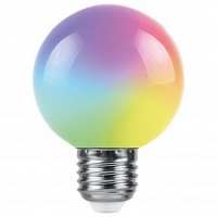 Лампа светодиодная Feron E27 3Вт G60 LB-371 RGB  