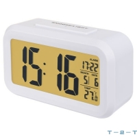 Часы-будильник "Snus" LED Perfeo PF-S2166 белый