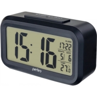 Часы-будильник "Snus" LED Perfeo PF-S2166 черный