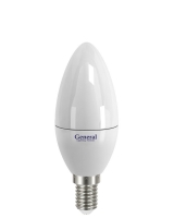 Лампа светодиодная General E14 5Вт свеча 2700К эконом РАСПРОДАЖА!